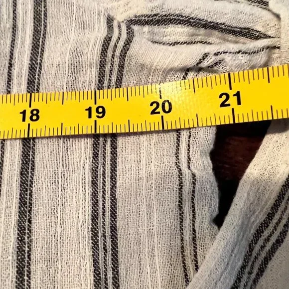 Billabong Grey Stripe Tunic/Coverup M - Picture 9 of 13